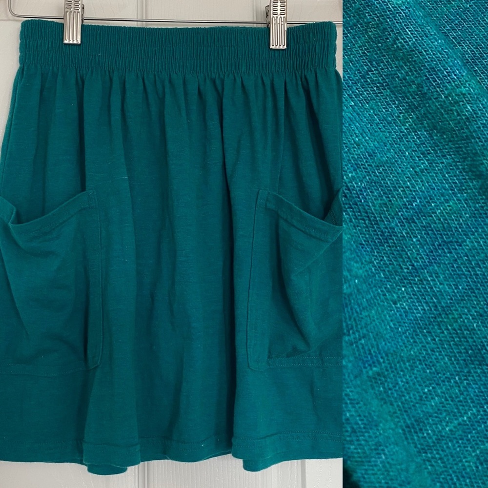 American Apparel | Vintage Comfy Teal Green Skirt